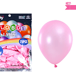 Globos de látex perlado rosa clara 35cm 25pcs