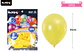 Globos de látex perlado amarillo 35cm 25pcs - Miniatura 2