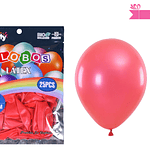 Globos de látex perlado rojo 35cm 25pcs