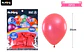 Globos de látex perlado rojo 35cm 25pcs - Miniatura 2