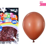 Globos de látex café mate 35cm 50pcs