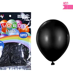 Globos de látex negro mate 35cm 50pcs