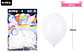 Globos de látex blanco mate 35cm 50pcs - Miniatura 2
