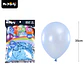 Globos de látex perlado celeste 35cm 50pcs - Miniatura 2
