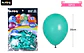 Globos de látex perlado turquesa 35cm 50pcs - Miniatura 2
