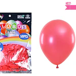 Globos de látex perlado rojo 35cm 50pcs