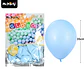 Globos de látex pastel azul 35cm 25pcs - Miniatura 2