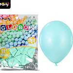Globos de látex pastel azul tiffany 35cm 25pcs