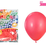 Globos de látex pastel rojo 35cm 25pcs