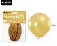 Globos de látex perlado dorado 45cm - Miniatura 2