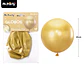 Globos de látex metalizados cromados dorado 45cm - Miniatura 2