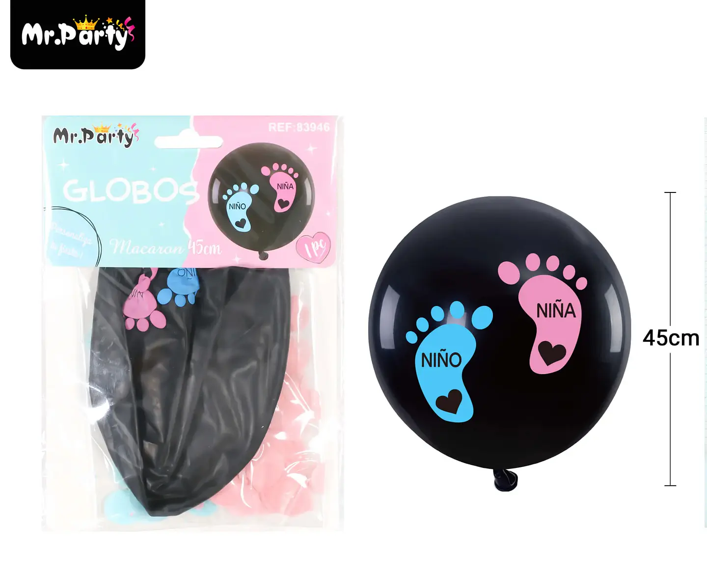 Globos de látex niño o niña 45cm 1
