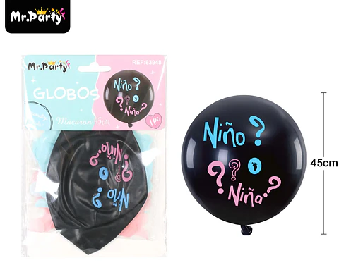 Globos de látex niño o niña 45cm