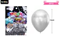 Globos de látex plateado cromados metalizados 15cm 20pcs - Miniatura 2