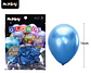 Globos de látex azul cromados metalizados 15cm 20pcs - Miniatura 2
