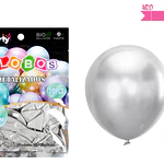 Globos de látex plateado cromados metalizados 28cm 20pcs