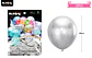 Globos de látex plateado cromados metalizados 28cm 20pcs - Miniatura 2