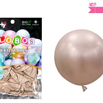 Globos de látex champagne cromados metalizados 28cm 20pcs