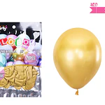 Globos de látex dorado cromados metalizados 35cm 20pcs