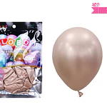 Globos de látex champagne cromados metalizados 35cm 20pcs