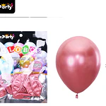 Globos de látex rojo cromados metalizados 35cm 20pcs
