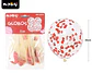 Globos de látex con confetti de corazón rojo 30cm 5pcs - Miniatura 2