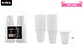 Vasos plásticos shot desechable blanco 60ML 30pcs - Miniatura 3