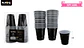 Vasos plásticos shot desechable negro 60ML 30pcs - Miniatura 3