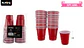 Vasos plásticos shot desechable rojo 60ML 30pcs - Miniatura 3
