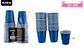 Vasos plásticos shot desechable azul marino 60ML 30pcs - Miniatura 3