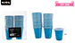 Vasos plásticos shot desechable celeste 60ML 30pcs - Miniatura 3