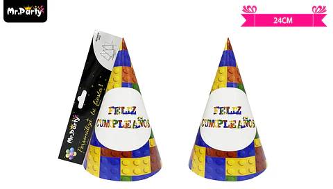 Gorro de bloques de construcción 24cm 6pcs