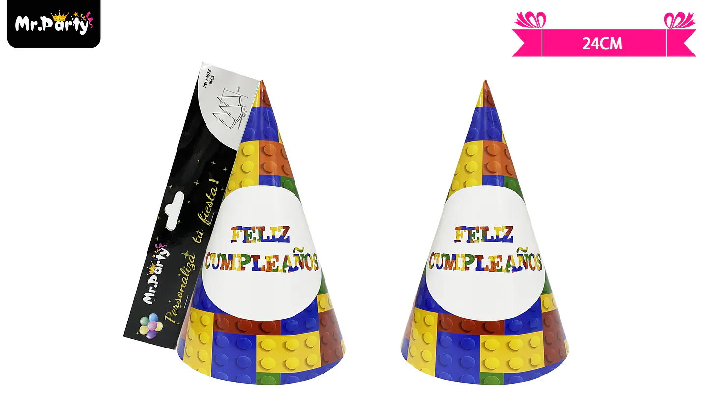 Gorro de bloques de construcción 24cm 6pcs 1