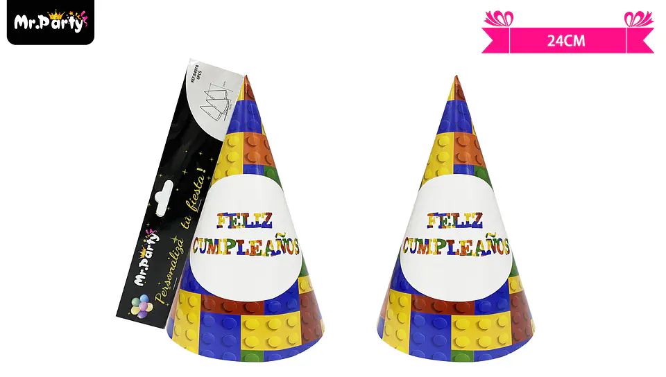 Gorro de bloques de construcción 24cm 6pcs 1