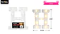 Letra H con luz led 22cm - Miniatura 2