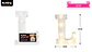 Letra L con luz led 22cm - Miniatura 2