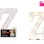 Letra Z con luz led 22cm