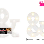 Signo & con luz led 22cm