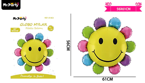 Globo metálico girasol 56*61cm