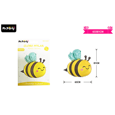 Globo metálico abeja 65*81cm