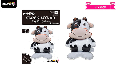 Globo metálico vaca 41*31cm