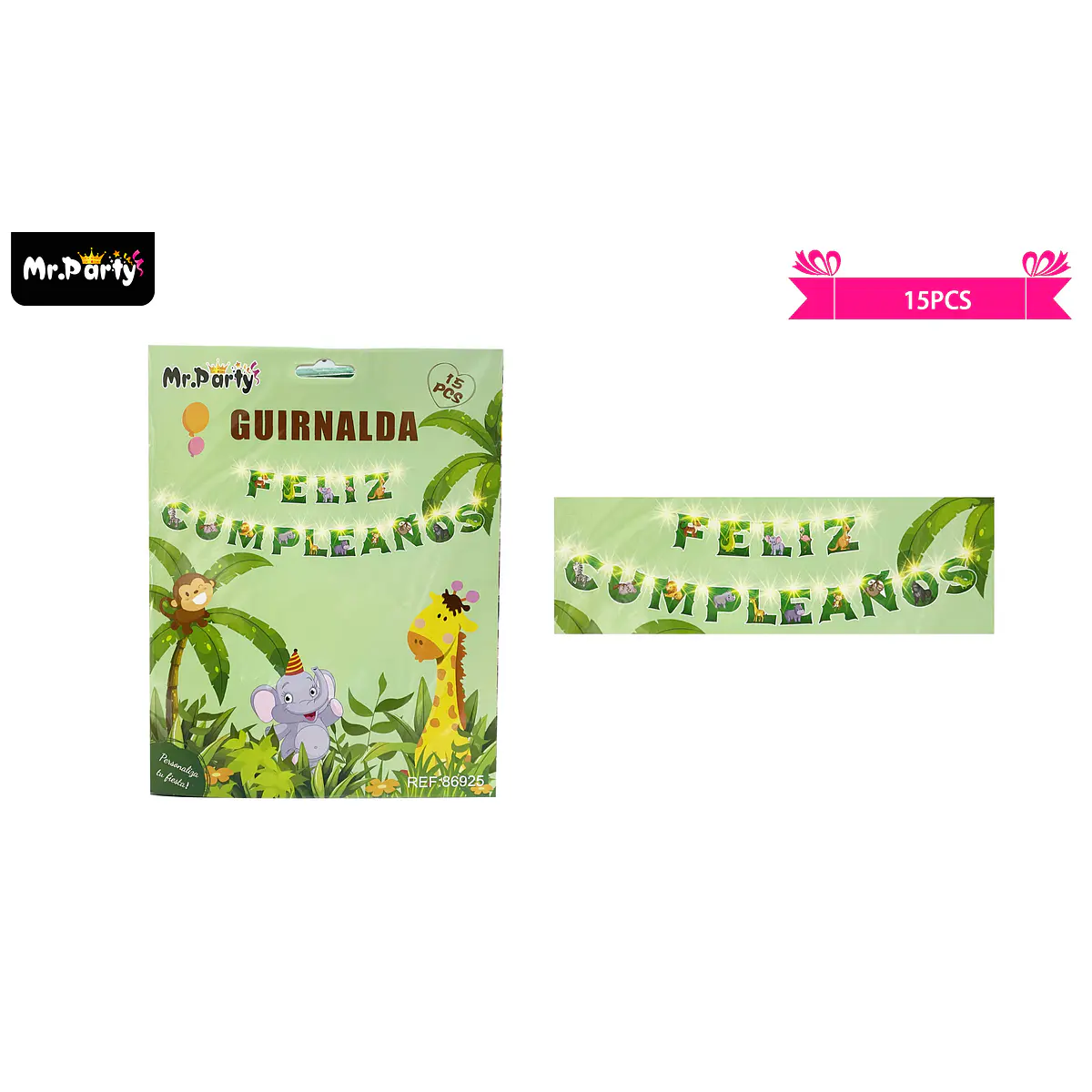 Guirnalda De Feliz Cumpleaños En Español - Pancarta Decorativa De 3.5 Metros