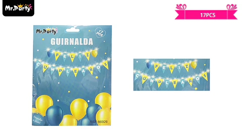 Guirnaldas con luz feliz cumpleaños