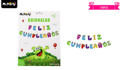 Guirnaldas 5m 15pcs Mike Wazowski