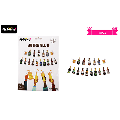 Guirnaldas 5m 17pcs cervezas