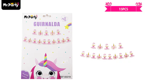 Guirnaldas 5m 15pcs gorro de torta