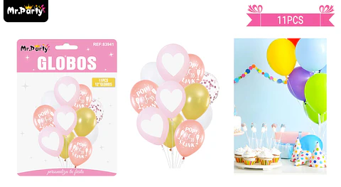 Set de globos de látex 11pcs