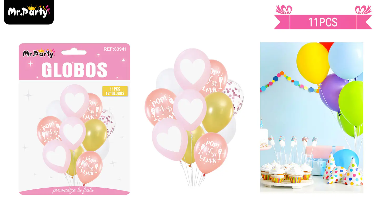 Set de globos de látex 11pcs 1