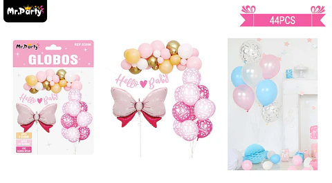 Set de globos látex con lazo 44pcs