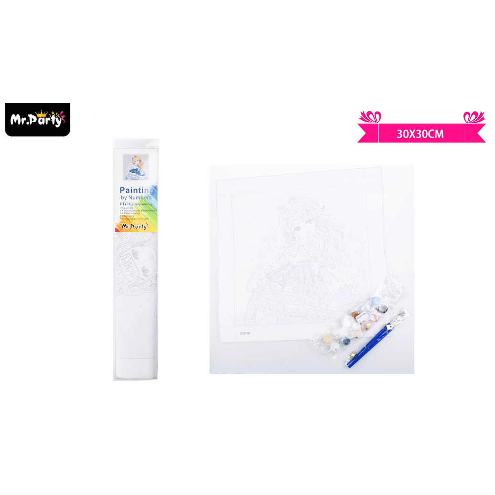 Kit de pintura al óleo por números 30*30cm